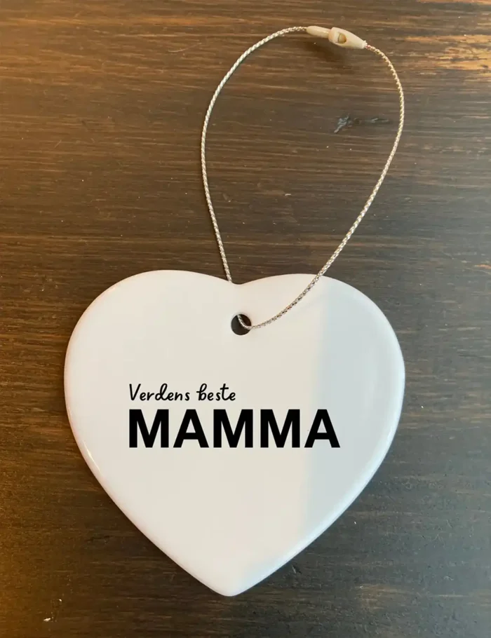 Keramikk hjerte mamma