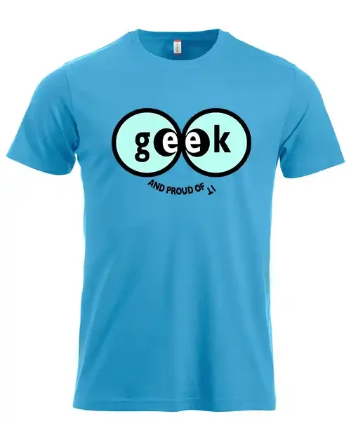 t-skjorte Geek turkis